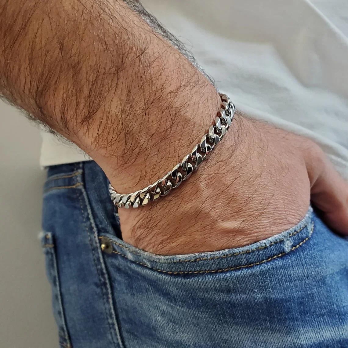 Bratara inox cubaneza de 7 mm [4]