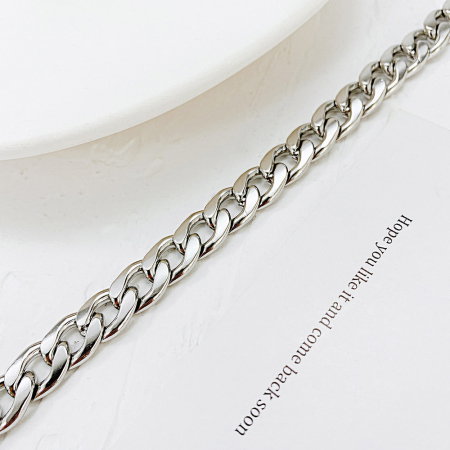 Bratara inox model lant curb de 8 mm [13]