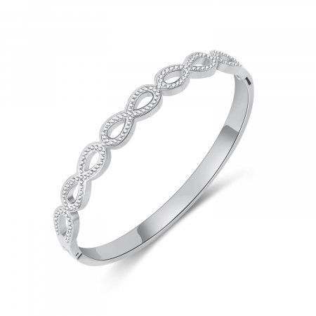 Bratara inox Dragoste Infinita cu zirconii