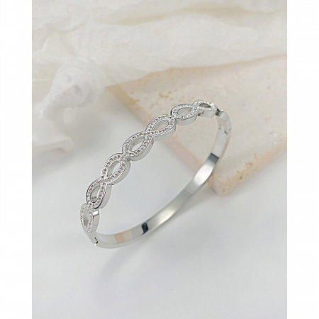 Bratara inox Dragoste Infinita cu zirconii [2]