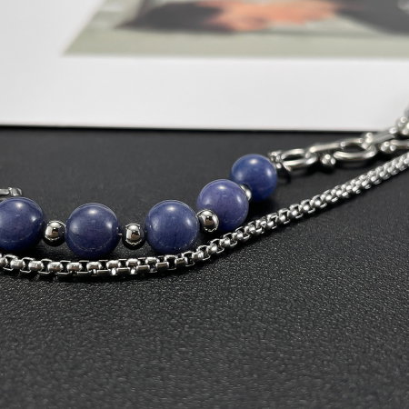 Bratara inox dubla si reglabila cu Aventurin [5]