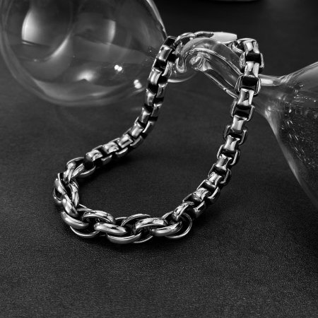 Bratara inox Duo – Echilibru intre Forta si Eleganta [12]