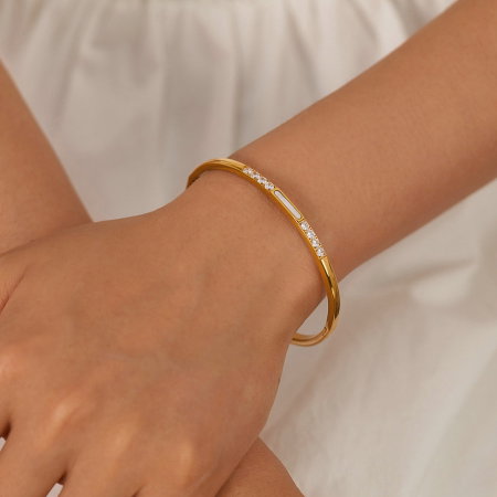 Bratara inox Elegance cu zirconii [1]