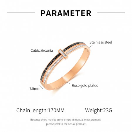 Bratara inox Elegance cu zirconii [5]