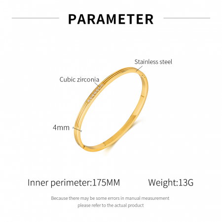 Bratara inox Elegance cu zirconii [6]