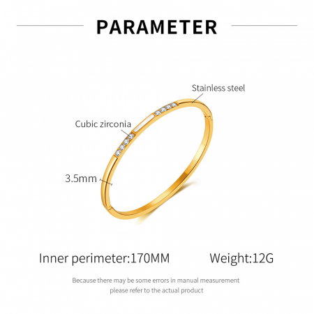 Bratara inox Elegance cu zirconii [5]