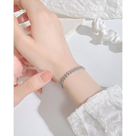 Bratara inox Frunza de Maslin – Eleganta si Rafinamet Feminin [1]