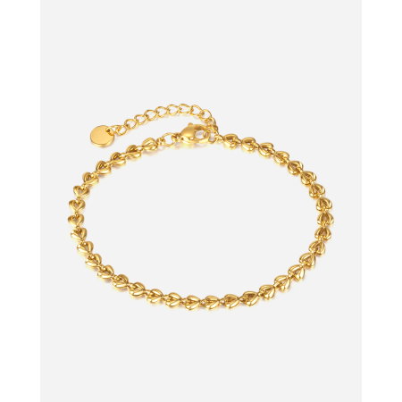 Bratara inox Frunza de Maslin placata cu Aur 18 k – Stralucire si Eleganta Naturala [8]