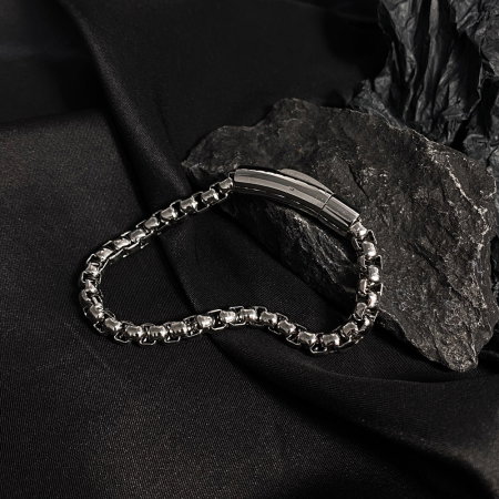 Bratara inox gunmetal – Forta si eleganta industriala [3]