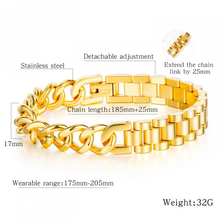 Bratara inox Hip Hop [1]