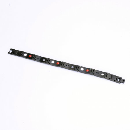 Bratara inox in 2 tonuri cu magneti, turmalina, germaniu si anioni [2]
