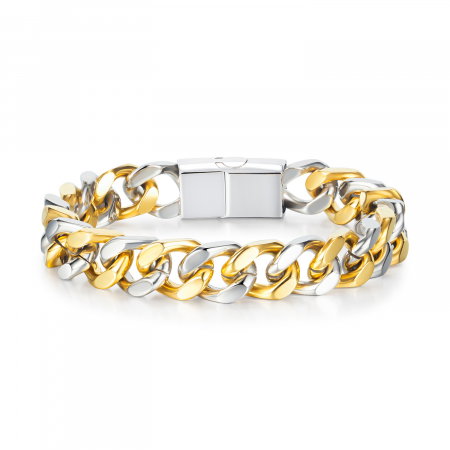 Bratara inox in doua tonuri [0]