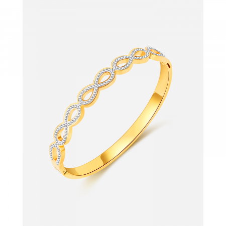 Bratara inox Infinity cu zirconii [2]