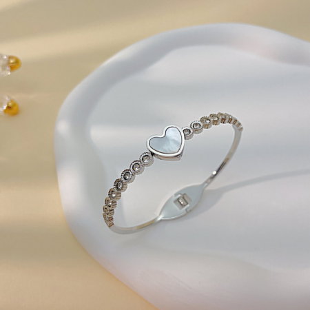 Bratara inox inima cu abalone si zirconii [1]