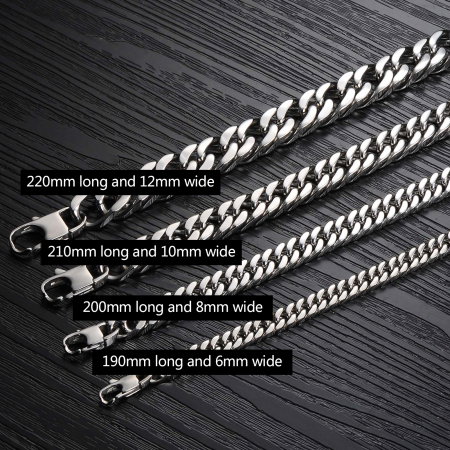 Bratara inox lant cubanez – Putere si rafinament masculin [3]