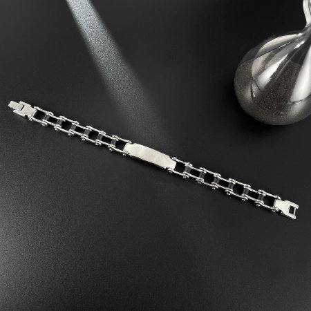 Bratara inox Lant Moto cu Placuta – Forta si Masculinitate [10]