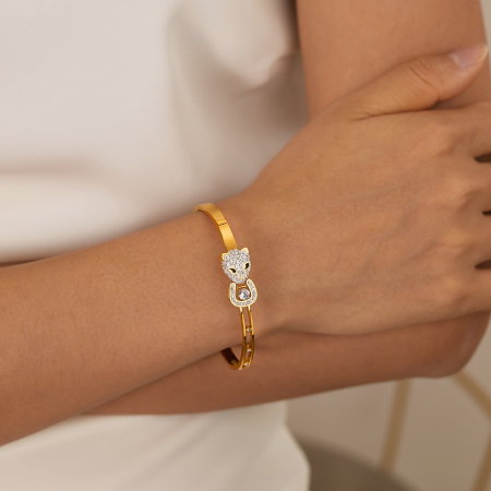 Bratara inox Leopard cu zirconii [10]