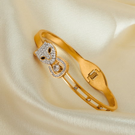 Bratara inox Leopard cu zirconii [11]