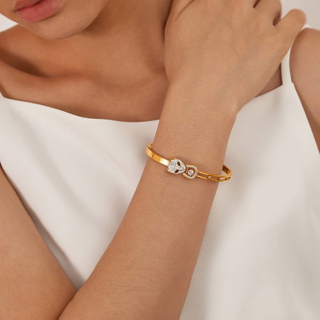 Bratara inox Leopard cu zirconii [3]