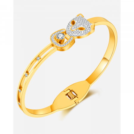 Bratara inox Leopard cu zirconii [13]