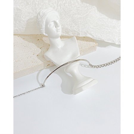 Bratara inox Minimalist cu Cristal – Eleganta Simplitatii [5]