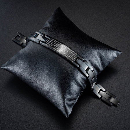 Bratara inox cu rugaciune 12 mm latime [3]