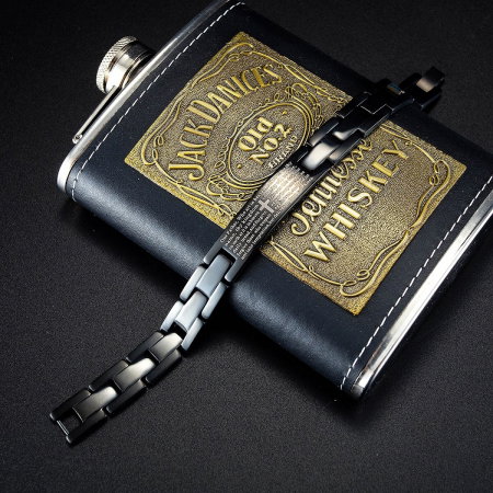 Bratara inox cu rugaciune 12 mm latime [2]