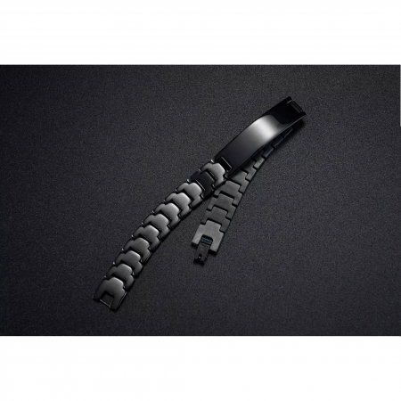 Bratara inox neagra de 21 cm lungime si 12 mm latime [1]