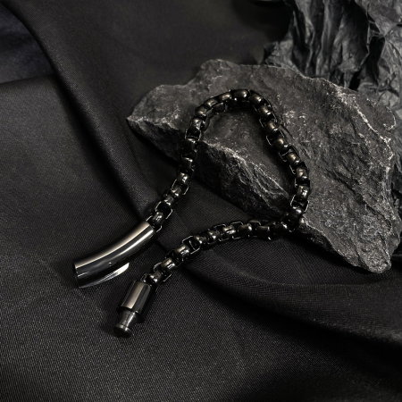 Bratara inox neagra – Eleganta urbana si rafinament masculin [8]