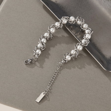 Bratara inox regalabila cu perle ecologice [2]