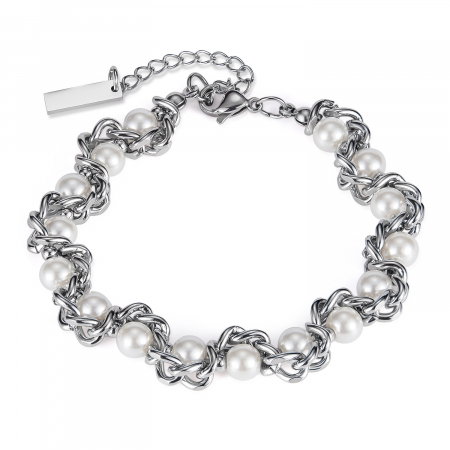 Bratara inox regalabila cu perle ecologice [0]