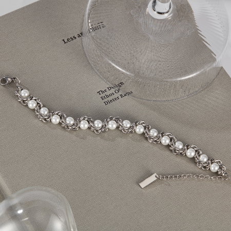 Bratara inox regalabila cu perle ecologice [4]