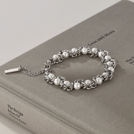 Bratara inox regalabila cu perle ecologice [7]