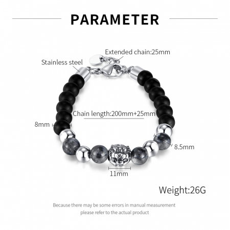 Bratara inox reglabila cu cap de tigru [11]