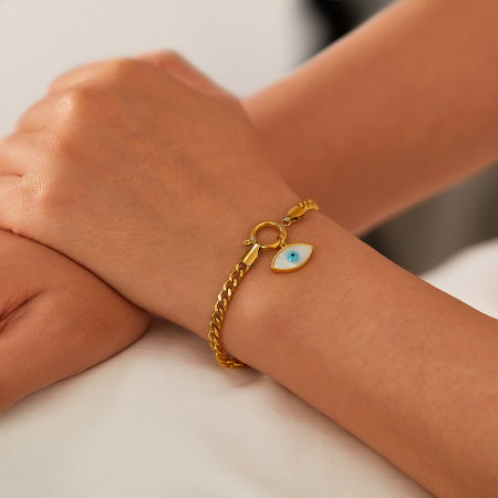 Bratara inox reglabila cu Ochi de Deochi [3]