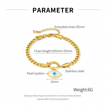 Bratara inox reglabila cu Ochi de Deochi [7]