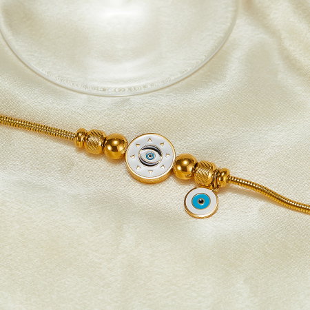 Bratara inox reglabila cu Ochi de Deochi [4]