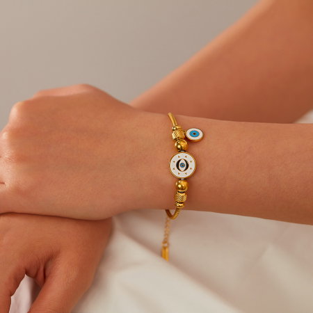 Bratara inox reglabila cu Ochi de Deochi [1]