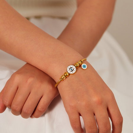 Bratara inox reglabila cu Ochi de Deochi [6]