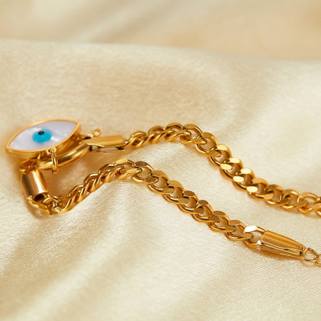 Bratara inox reglabila cu Ochi de Deochi [5]