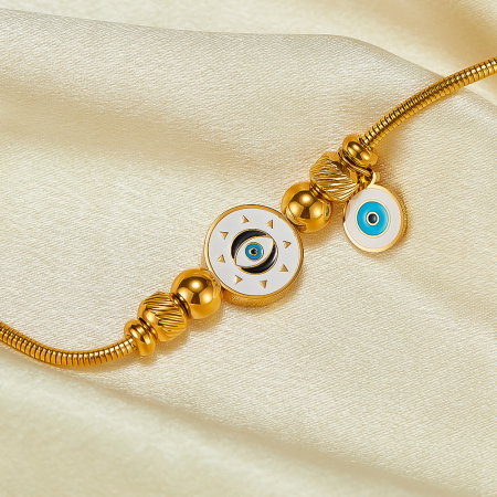 Bratara inox reglabila cu Ochi de Deochi [2]