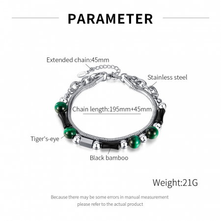 Bratara inox reglabila cu Ochi de Tigru [9]