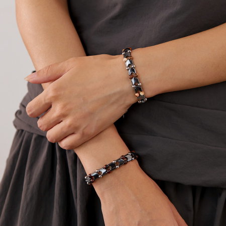 Bratara inox reglabila cu ochi de tigru [10]