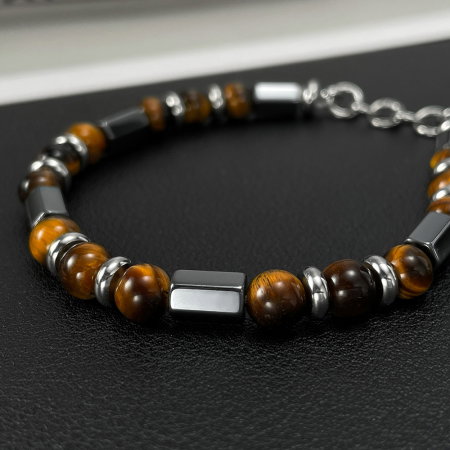 Bratara inox reglabila cu Ochi de Tigru [13]