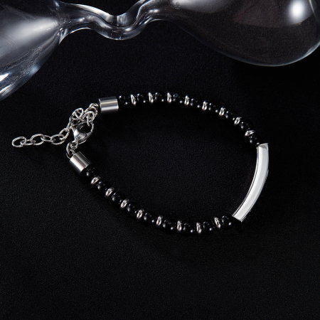 Bratara inox reglabila cu onix [3]