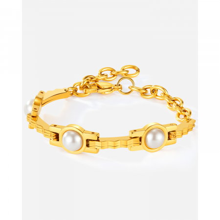 Bratara inox reglabila cu perle [14]