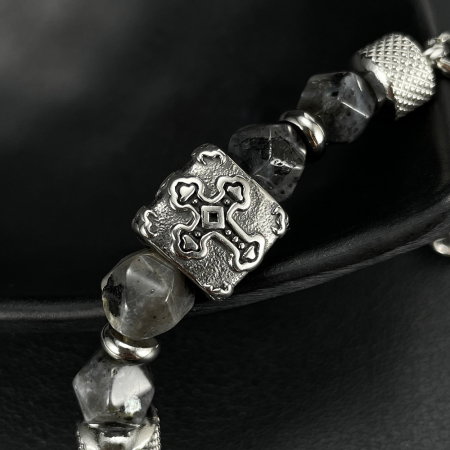 Bratara inox reglabila cu sfanta cruce [3]