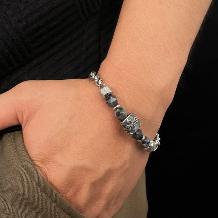 Bratara inox reglabila cu sfanta cruce [9]