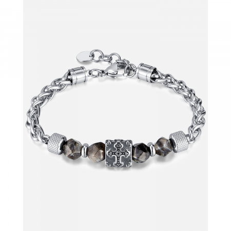 Bratara inox reglabila cu sfanta cruce [14]