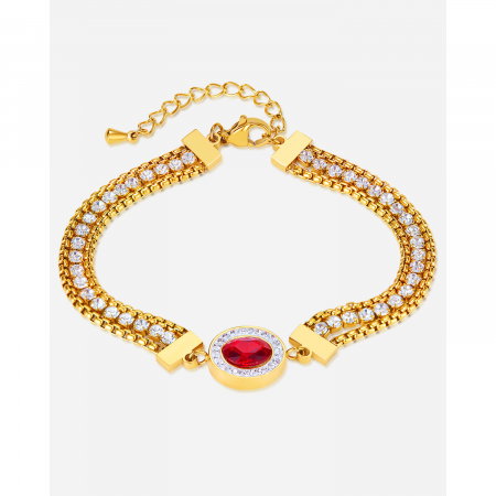 Bratara inox reglabila Elegance cu Zirconii [14]